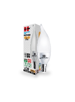 HI-TEK หลอดจำปา LED อีโค่ เปลวเทียน E14 แสงนวล