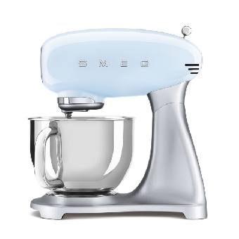 SMEG เครื่องผสมอาหาร ดีไซน์ 50’s Style สีฟ้าพาสเทล รุ่น SMF02PBEU