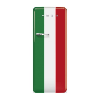 SMEG ตู้เย็น 270 L ดีไซน์ 50’s Style ลายธงชาติอิตาลี รุ่น FAB28RDIT5