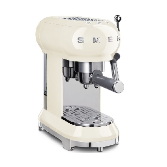 SMEG เครื่องชงกาแฟ ดีไซน์ 50’s Style สีครีม รุ่น ECF01CREU