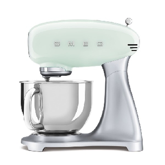 SMEG เครื่องผสมอาหาร ดีไซน์ 50’s Style สีเขียวพาสเทล รุ่น SMF02PGEU