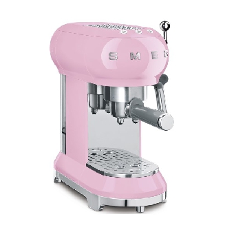 SMEG เครื่องชงกาแฟ ดีไซน์ 50’s Style สีชมพู รุ่น ECF01PKEU