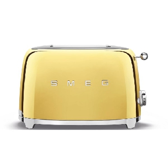 SMEG เครื่องปิ้งขนมปัง 2×2 ดีไซน์ 50’s Style สีทอง รุ่น TSF01GOEU
