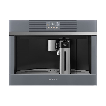 SMEG เครื่องชงกาแฟอัตโนมัติ ชนิดติดตั้งในเฟอร์นิเจอร์ ดีไซน์ Linea สีเงิน รุ่น CMS4104S