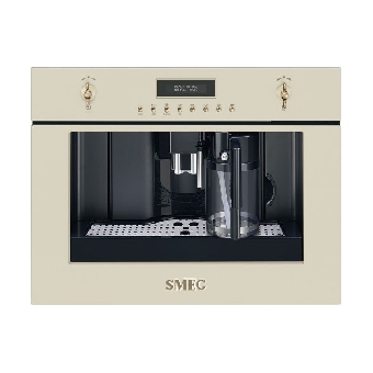 SMEG เครื่องชงกาแฟอัตโนมัติ ชนิดติดตั้งในเฟอร์นิเจอร์ ดีไซน์ Colonial สีครีม รุ่น CMS8451P