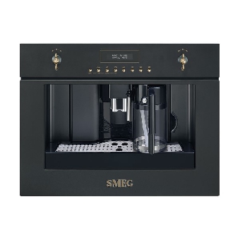 SMEG เครื่องชงกาแฟอัตโนมัติ ชนิดติดตั้งในเฟอร์นิเจอร์ ดีไซน์ Colonial สีแอนทราไซต์ รุ่น CMS8451A