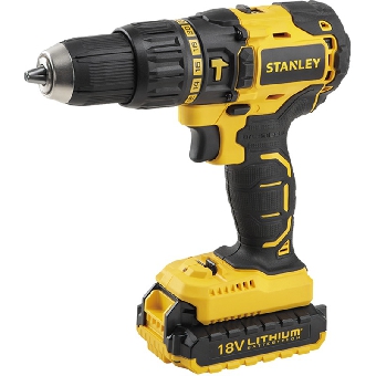 STANLEY สว่านไร้สาย ไร้แปลงถ่าน แบตฯ 2.0AH 2 ก้อน 18V