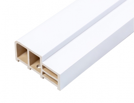 พีวูด วงกบไม้สังเคราห์ พิเศษทำสีสำเร็จ สีขาว 80 X 200