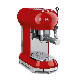 SMEG เครื่องชงกาแฟ ดีไซน์ 50’s Style สีแดง รุ่น ECF01RDEU