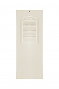 ประตูPVC Metro-tech รุ่นAsia หนา 1.5 นิ้ว แบบบานเกล็ด 1-2 บาน สีครีม , สีเทา 70*180