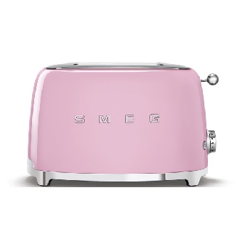 SMEG เครื่องปิ้งขนมปัง 2×2 ดีไซน์ 50’s Style สีชมพู รุ่น TSF01PKEU