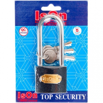 กุญแจสปริงเหล็กดำ 50L มม. ISON