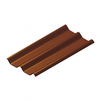 กระเบื้องลอนคู่ SCG ไฮบริด 50 X 120 X 0.55 สีเปลือกมังคุด