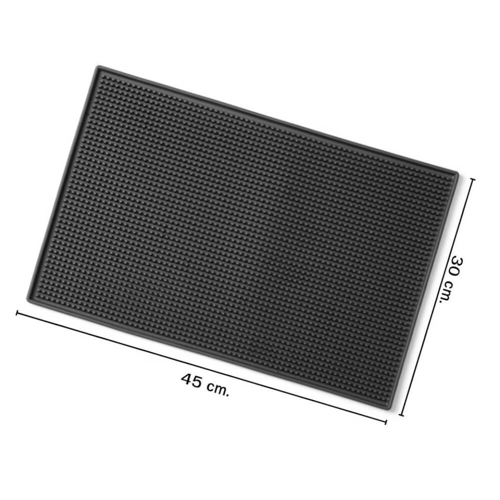 แผ่นรองบาร์ แผ่นยางกันลื่น ETZEL (รุ่นหนาพิเศษ) ขนาด M 45*30*1 cm.