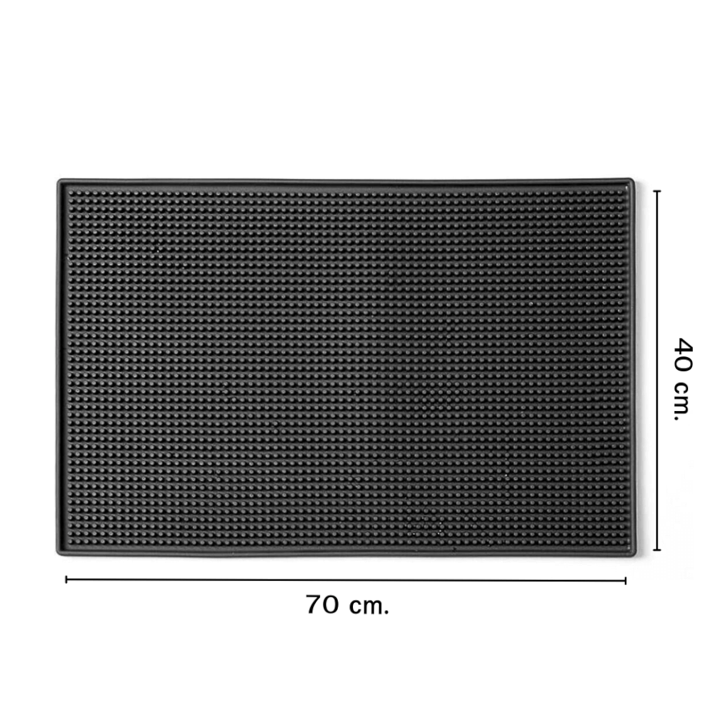 แผ่นรองบาร์ แผ่นยางกันลื่น (รุ่นหนาพิเศษ) ขนาด XL 70*40*1 cm