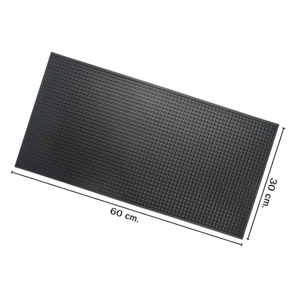 แผ่นรองบาร์ แผ่นยางกันลื่น (รุ่นหนาพิเศษ) ขนาด L 60*30*1 cm