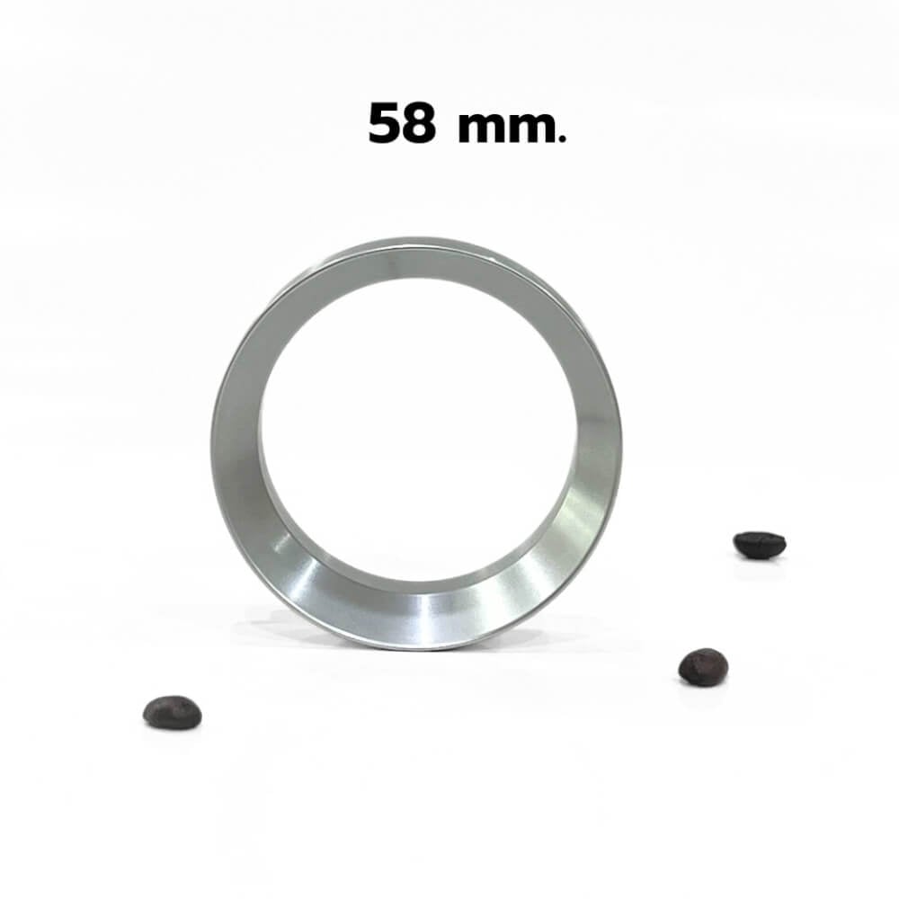 แหวนครอบด้ามชงกาแฟ กันหก ETZEL ขนาด 58 มม. สีเงิน