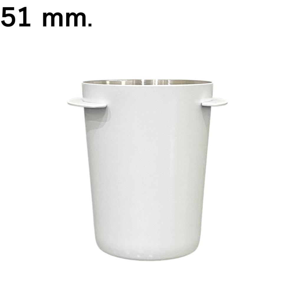 ถ้วยโดส ETZEL ตวงเมล็ดกาแฟ รองผงกาแฟไม่ให้หก สำหรับด้ามชงกาแฟ 51mm สีขาว