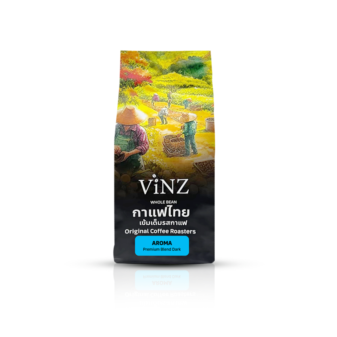 เมล็ดกาแฟ ViNZ ดอยช้าง อโรม่า อาราบิก้าคั่วเข้ม 250g 1 ถุง