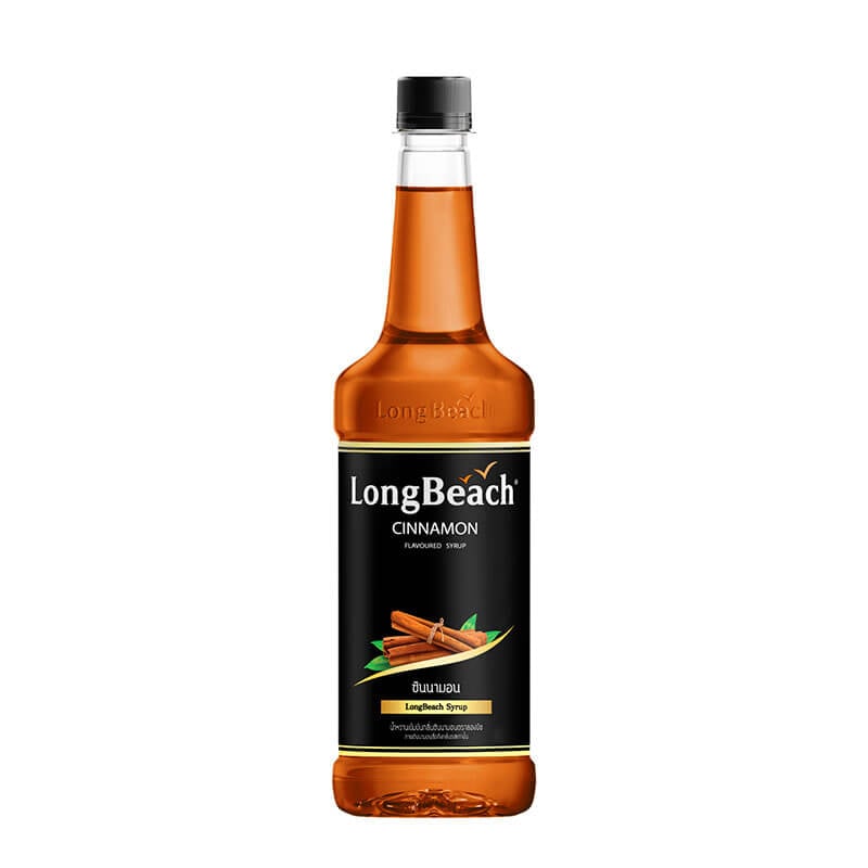 น้ำเชื่อม ลองบีชไซรัป กลิ่น ซินาม่อน ขนาด 740ML.