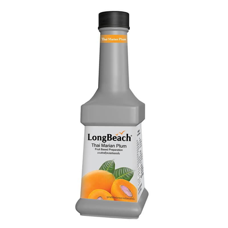 น้ำผลไม้ผสมเนื้อผลไม้ ลองบีช เพียวเร่ กลิ่น มะยงชิด 900 มล.