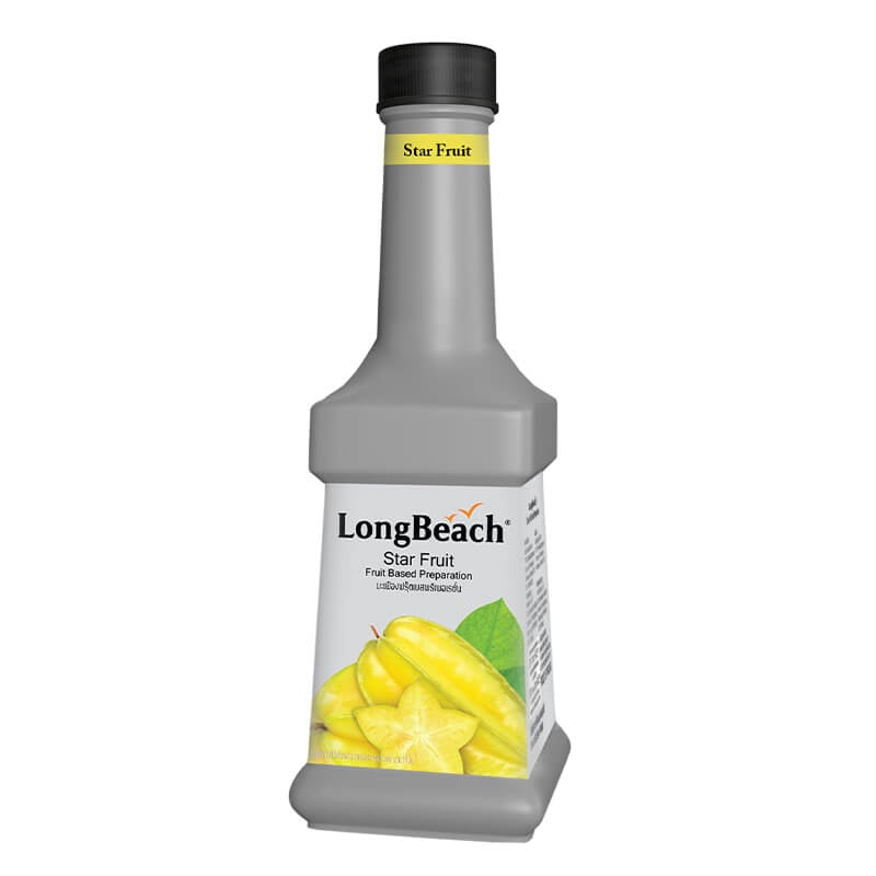 น้ำผลไม้ผสมเนื้อผลไม้ ลองบีช เพียวเร่ กลิ่น มะเฟือง 900 มล.