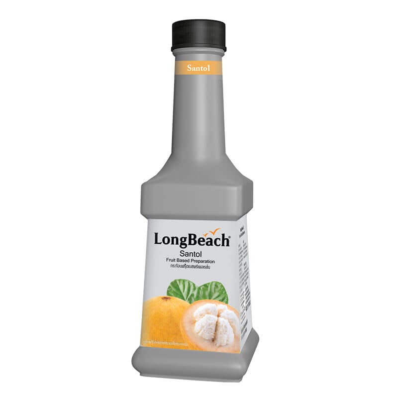 น้ำผลไม้ผสมเนื้อผลไม้ ลองบีช เพียวเร่ กลิ่น กระท้อน 900 มล.