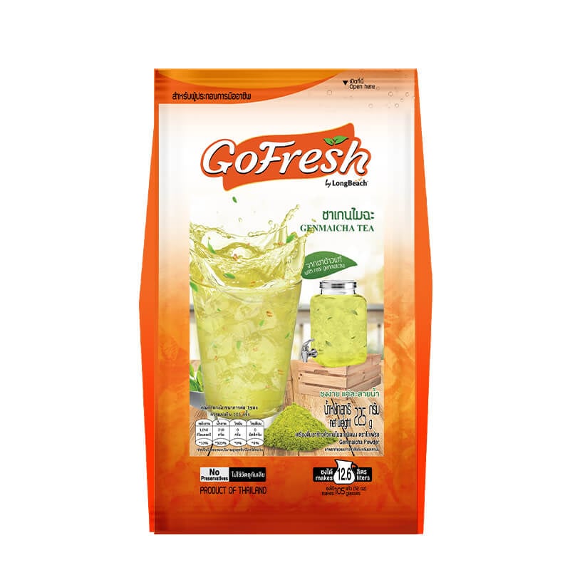 ผงชาข้าวเกนไมฉะ โกเฟรช ขนาด 225 กรัม