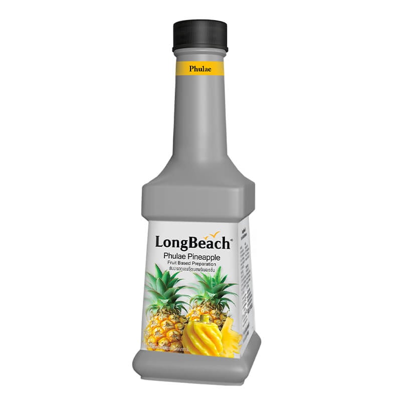 น้ำผลไม้ผสมเนื้อผลไม้ ลองบีช เพียวเร่ กลิ่น สับปะรดภูแล 900 มล.