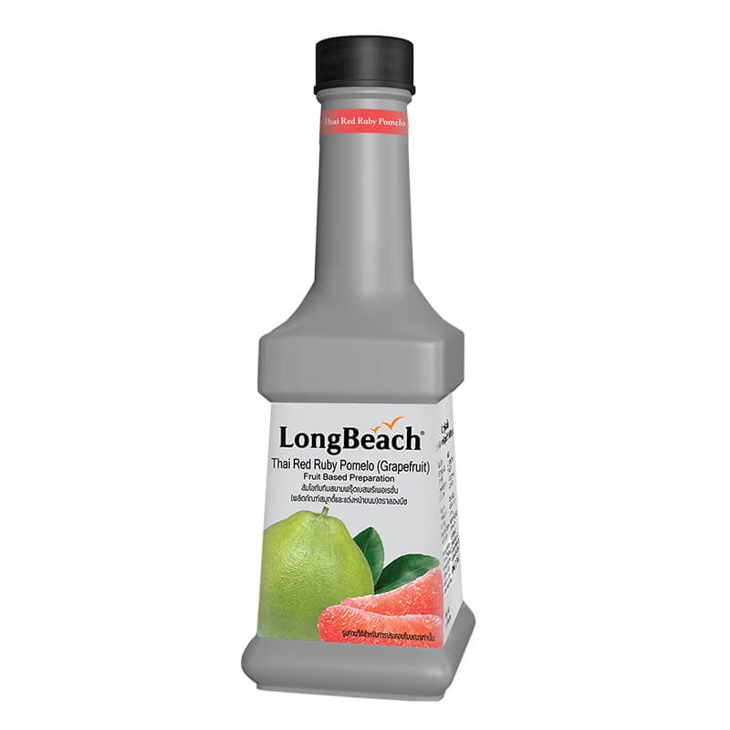 น้ำผลไม้ผสมเนื้อผลไม้ ลองบีช เพียวเร่ กลิ่น ส้มโอทับทิมสยาม 900 มล.