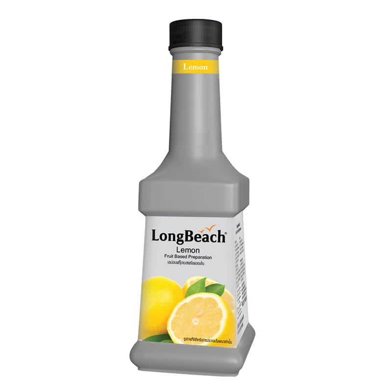 น้ำผลไม้ผสมเนื้อผลไม้ ลองบีช เพียวเร่ กลิ่น เลม่อน 900 มล.