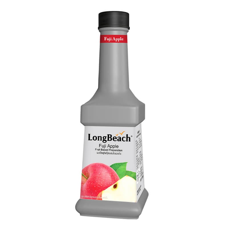 น้ำผลไม้ผสมเนื้อผลไม้ ลองบีช เพียวเร่ กลิ่น แอปเปิ้ลฟูจิ 900 มล.