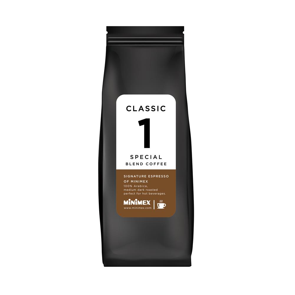 เมล็ดกาแฟคั่ว MINIMEX สูตร 1 250 กรัม