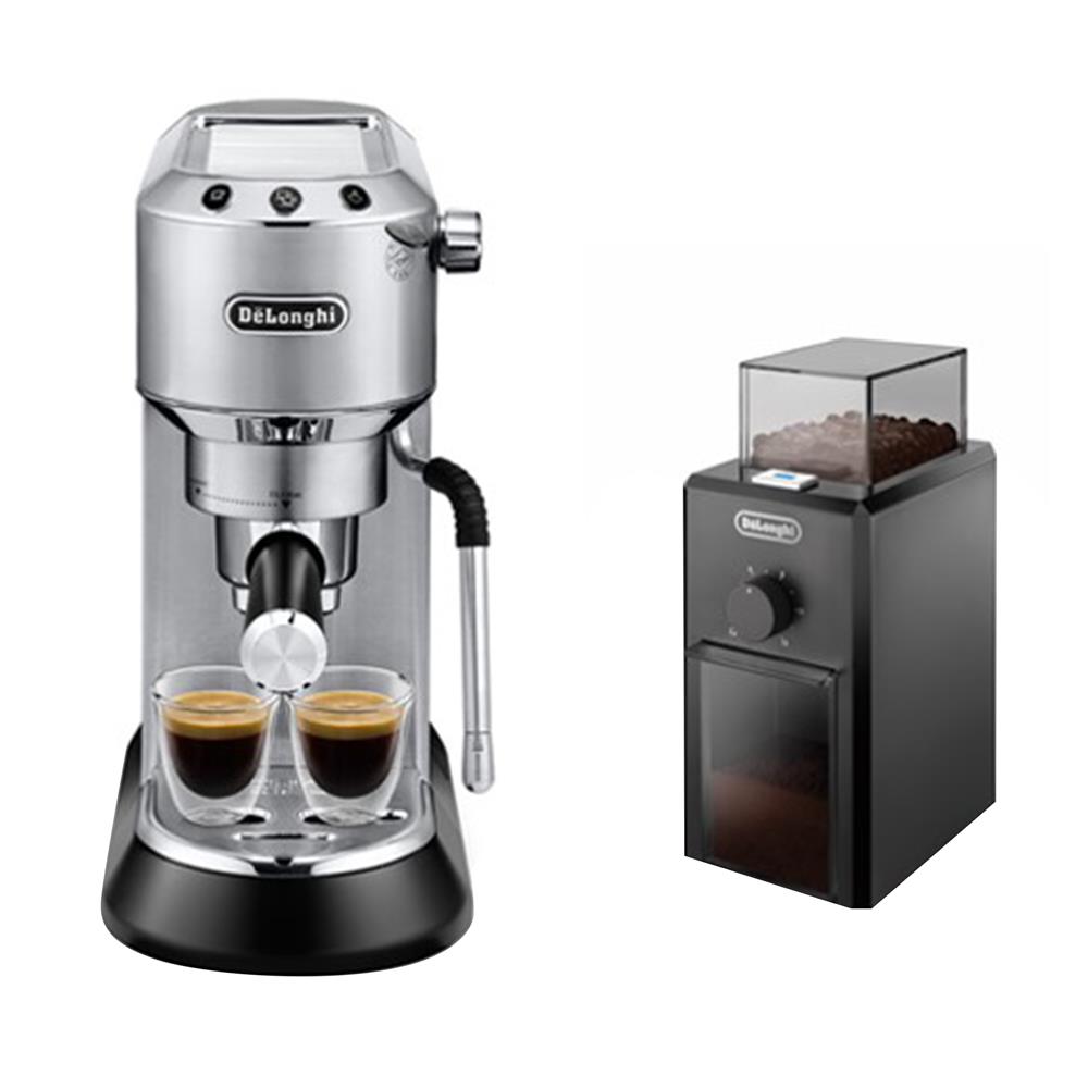 ชุดเครื่องชงกาแฟและเครื่องบดเมล็ดกาแฟ DELONGHI EC885M+KG79