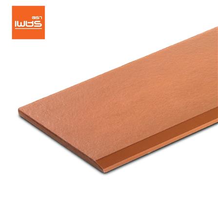 ไม้เชิงชาย ลบมุม ตราเพชร 1.6x15x300 ซม. สีรองพื้นสักทอง