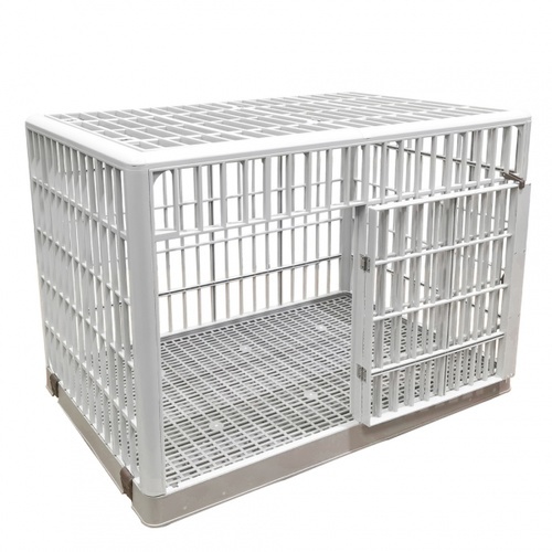 DUDUPETS กรงสัตว์เลี้ยงพลาสติก รุ่น KETAK-M ขนาด 81.9x56.3x62.7 ซม. สีเบจ