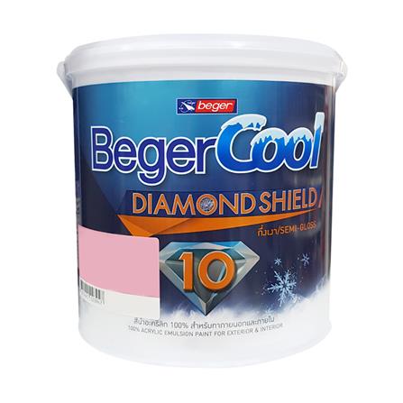สีน้ำทาภายนอก BEGER Cool DiamondShield 10 BASE B กึ่งเงา 1 แกลลอน