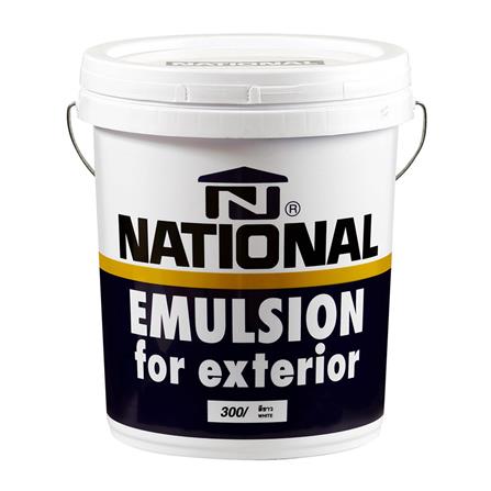 สีน้ำทาภายนอก DELTA NATIONAL 300 สีขาว ด้าน 5 แกลลอน
