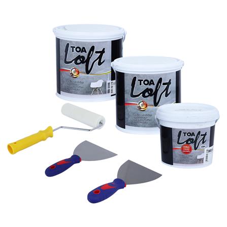 สีน้ำลอฟท์ภายนอก TOA LOFT2 สีเทากลาง 10 กก.