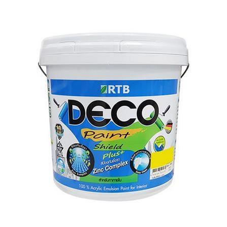 สีน้ำทาภายใน ชนิดด้าน RTB DECO SHIELD PLUS+ BASE C สีขาว 2.5 แกลอน