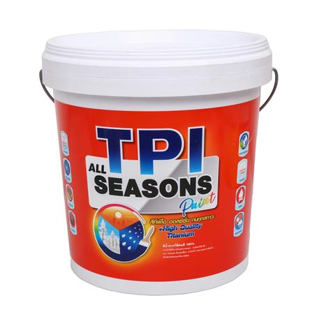 สีน้ำทาภายนอก ชนิดกึ่งเงา TPI ALL SEASON สีเทาควันบุหรี่ 2.5 แกลลอน