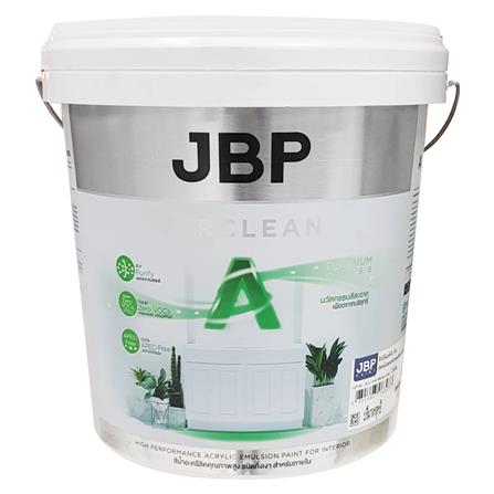 สีน้ำทาภายใน ชนิดกึ่งเงา JBP AIRCLEAN A+ BASE A สีขาว 2.5 แกลลอน
