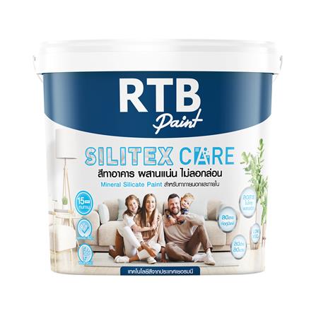 สีน้ำทาภายนอก ชนิดกึ่งเงา RTB SILITEX CARE BASE B สีขาว 3.5 ลิตร