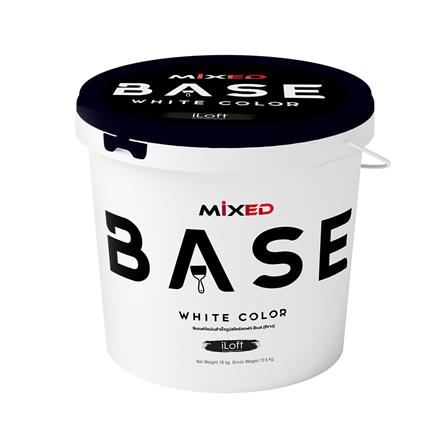 สีเท็กเจอร์ ILOFT MIXED BASE สีขาว 10 กก.