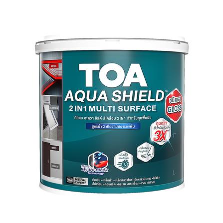 สีเคลือบเงา TOA AQUA SHIELD 2 IN 1 BASE C เงา 3.5 ลิตร
