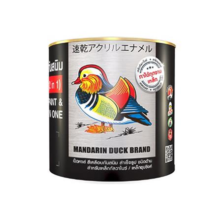 สีเคลือบกันสนิม TOA เป็ดหงษ์ 2 IN 1 สีเทา M010 1 แกลลอน