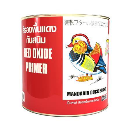 สีรองพื้นโลหะ TOA เป็ดหงส์ RED OXIDE ด้าน 1/4 แกลลอน