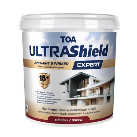 สีน้ำทาภายใน-ภายนอก ชนิดกึ่งเงา TOA ULTRASHIELD EXPERT BASE B 9 แกลลอน