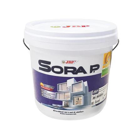 สีน้ำทาภายนอก ชนิดกึ่งเงา JBP SORA P BASE A สีขาว 2.5 แกลลอน