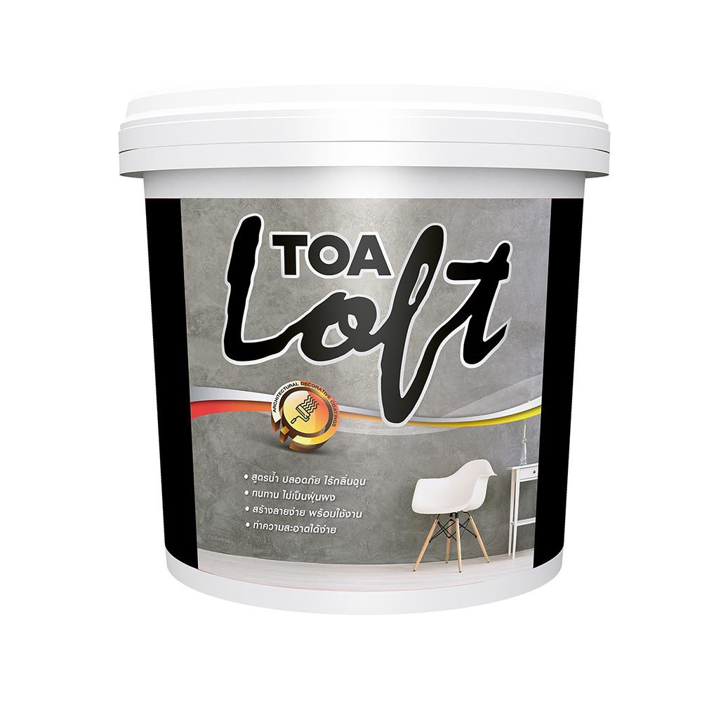 สีน้ำลอฟท์ภายนอก TOA LOFT1 สีเทาอ่อน 12 กก.